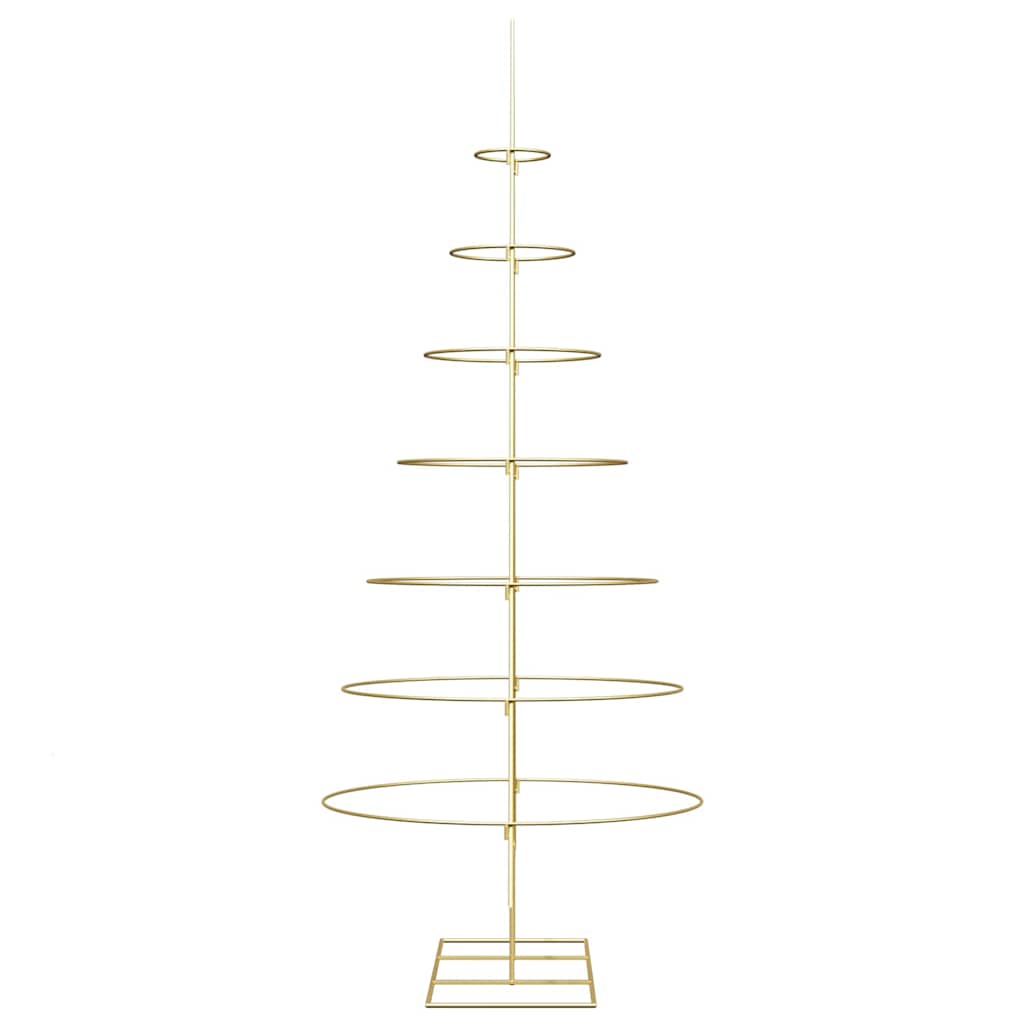 Metal Christmas Tree with Stand Gold 209 cm Powder-coated steel