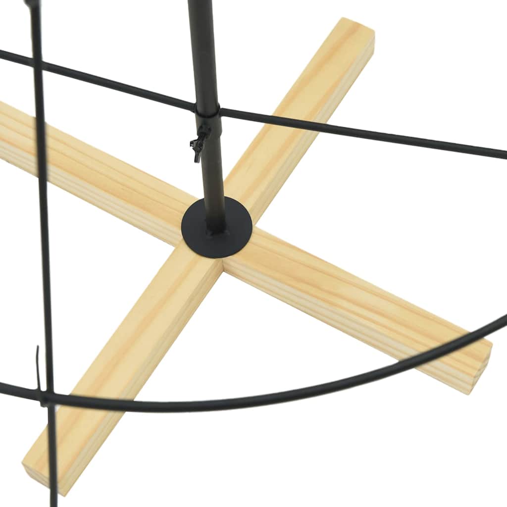 Christmas Cone Tree with Stand Black 150 cm Steel