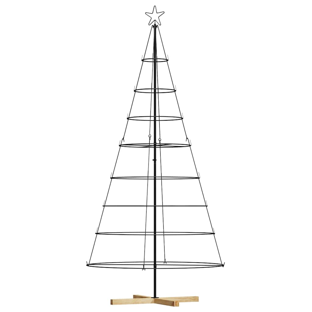 Metal Christmas Tree KUOPIO 210 cm Steel Black