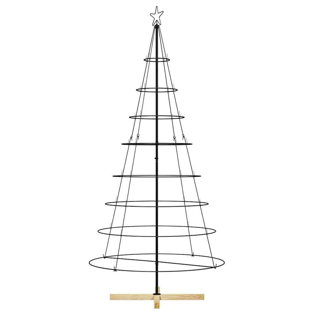 Metal Christmas Tree KUOPIO 210 cm Steel Black