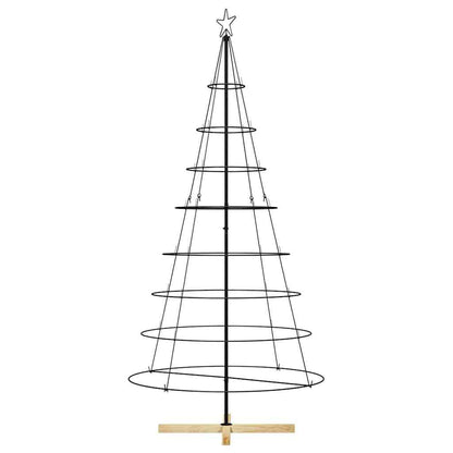 Metal Christmas Tree KUOPIO 210 cm Steel Black