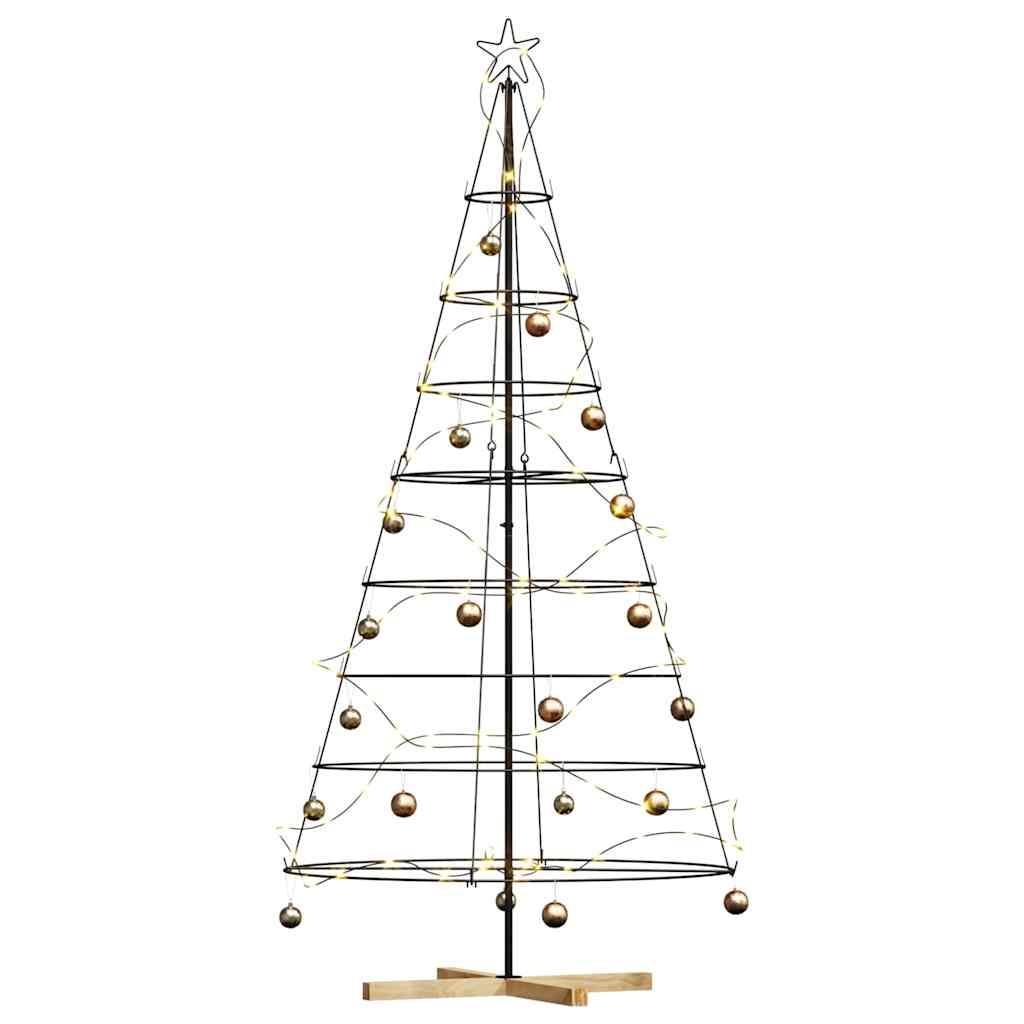 Metal Christmas Tree KUOPIO 210 cm Steel Black
