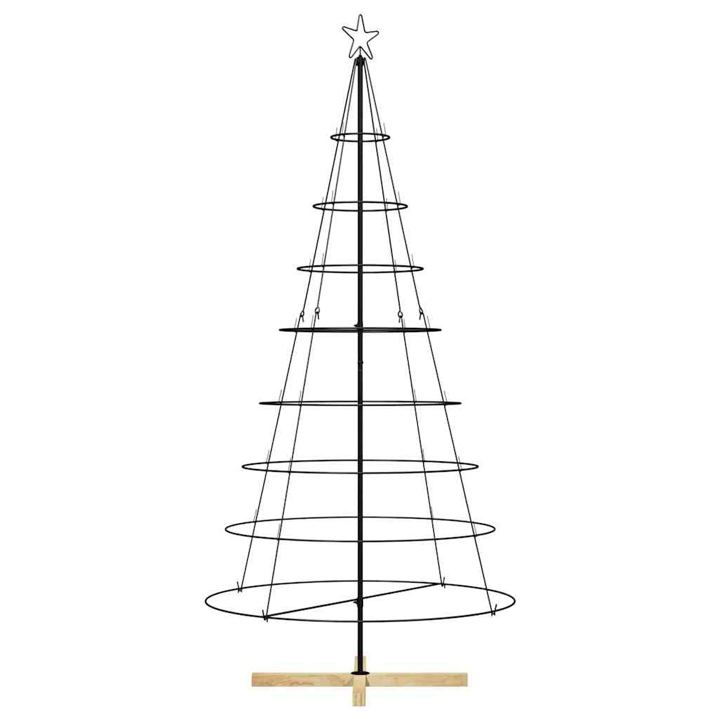 Metal Christmas Tree KUOPIO 210 cm Steel Black