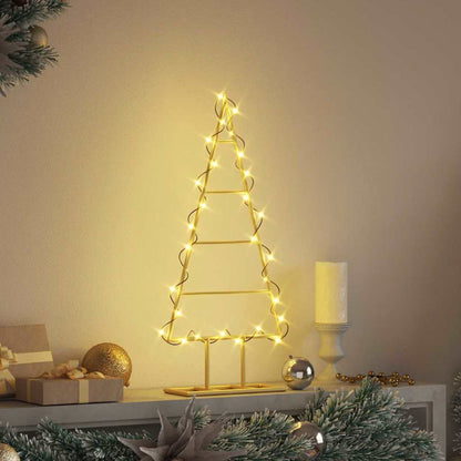 Metal Christmas Tree with Stand Gold 60 cm Powder-coated steel