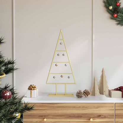 Metal Christmas Tree with Stand Gold 60 cm Powder-coated steel