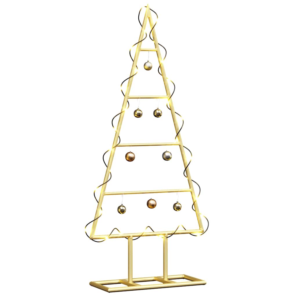 Metal Christmas Tree with Stand Gold 60 cm Powder-coated steel