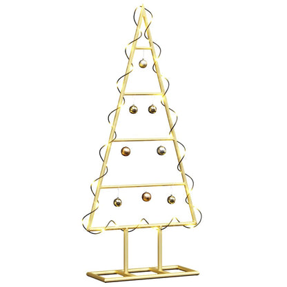 Metal Christmas Tree with Stand Gold 60 cm Powder-coated steel