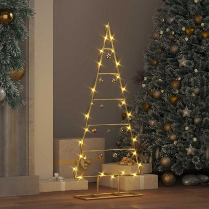 Metal Christmas Tree with Stand Gold 90 cm Powder-coated steel