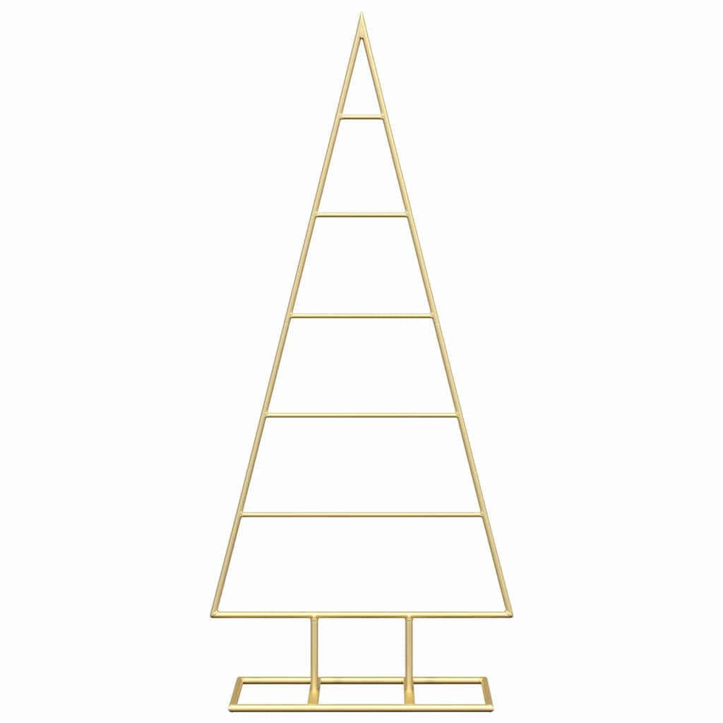 Metal Christmas Tree with Stand Gold 90 cm Powder-coated steel