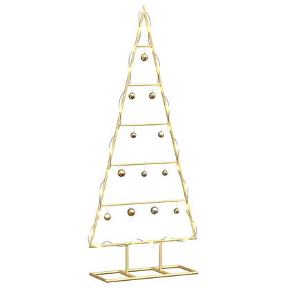 Metal Christmas Tree with Stand Gold 90 cm Powder-coated steel