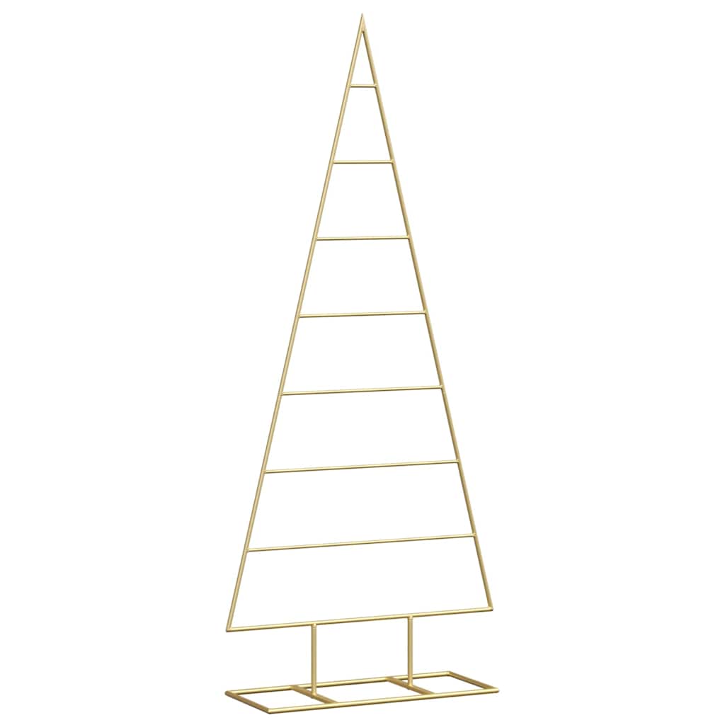 Metal Christmas Tree with Stand Gold 125 cm Powder-coated steel