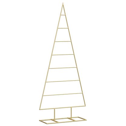 Metal Christmas Tree with Stand Gold 125 cm Powder-coated steel