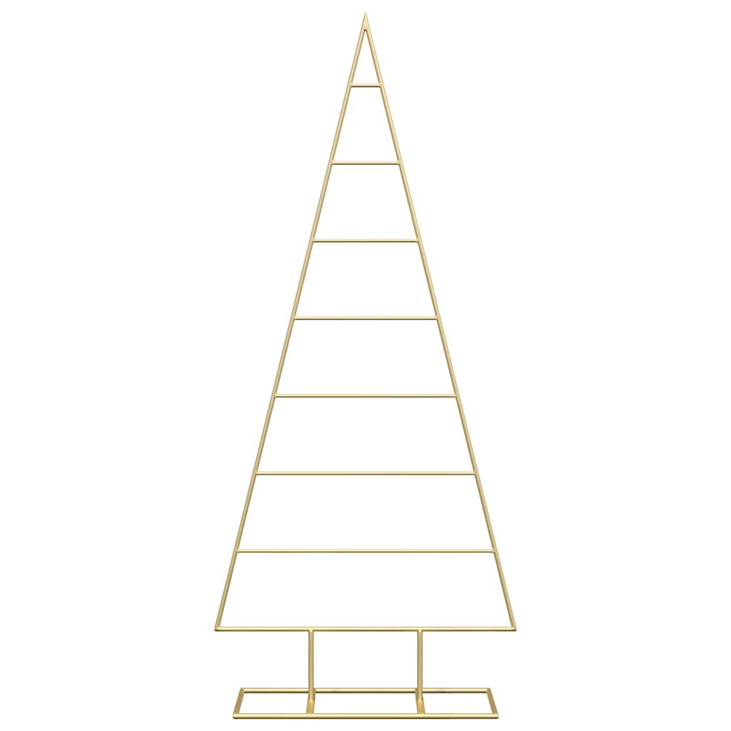 Metal Christmas Tree with Stand Gold 125 cm Powder-coated steel