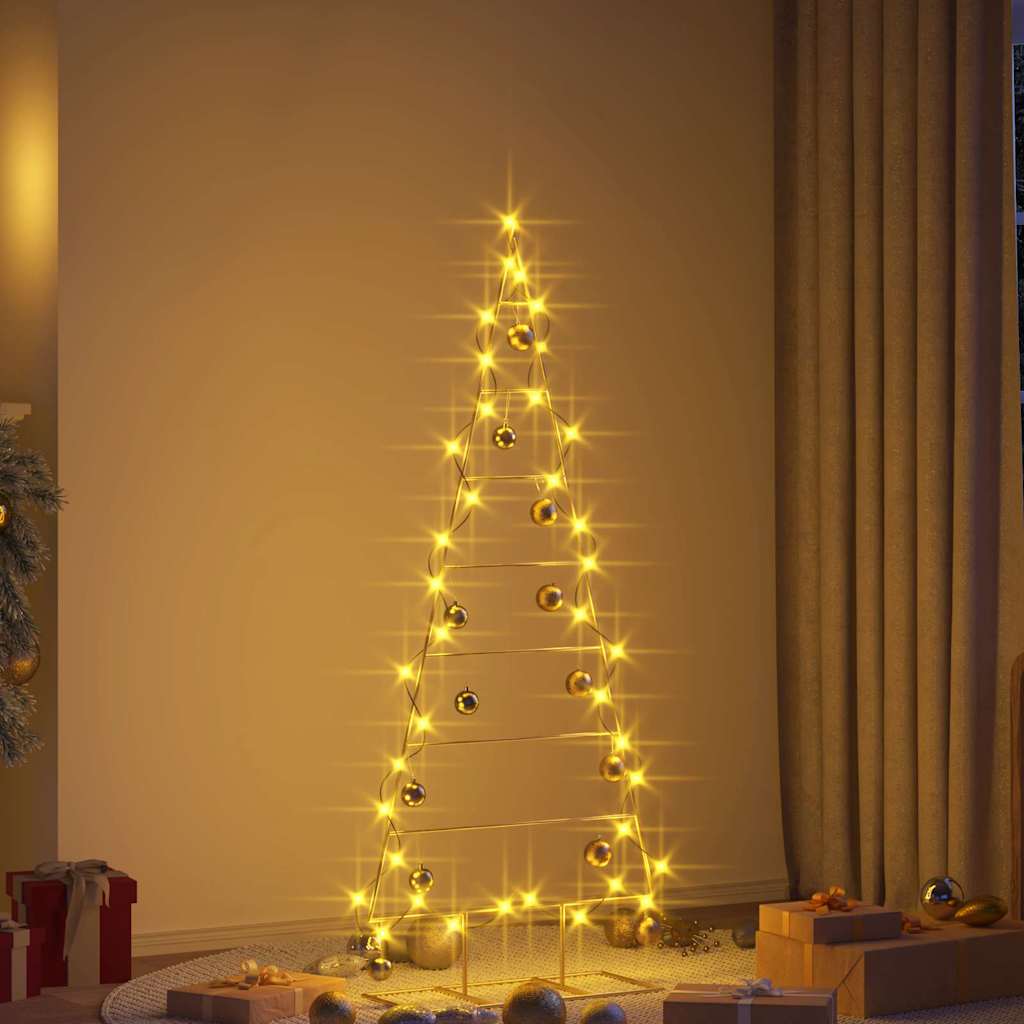 Metal Christmas Tree with Stand Gold 150 cm Powder-coated steel