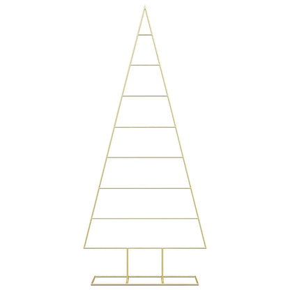 Metal Christmas Tree with Stand Gold 181 cm Powder-coated steel