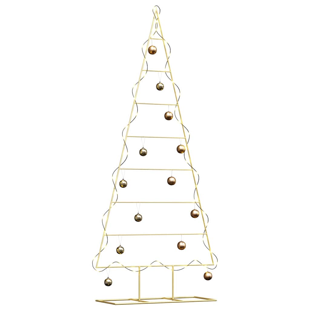 Metal Christmas Tree with Stand Gold 181 cm Powder-coated steel