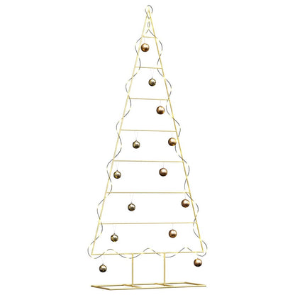 Metal Christmas Tree with Stand Gold 181 cm Powder-coated steel