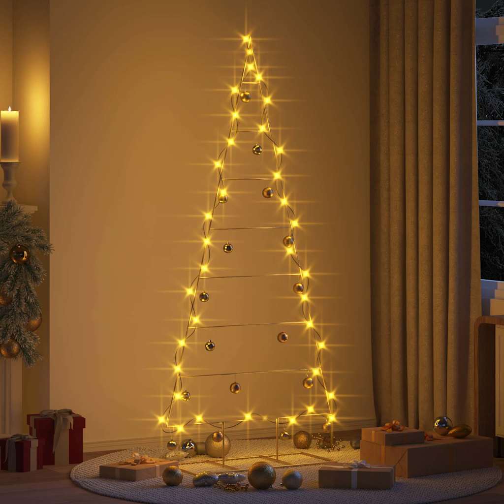 Metal Christmas Tree with Stand Gold 211 cm Powder-coated steel