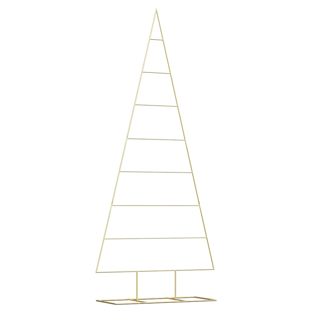Metal Christmas Tree with Stand Gold 211 cm Powder-coated steel