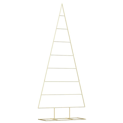 Metal Christmas Tree with Stand Gold 211 cm Powder-coated steel