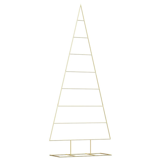 Metal Christmas Tree with Stand Gold 211 cm Powder-coated steel