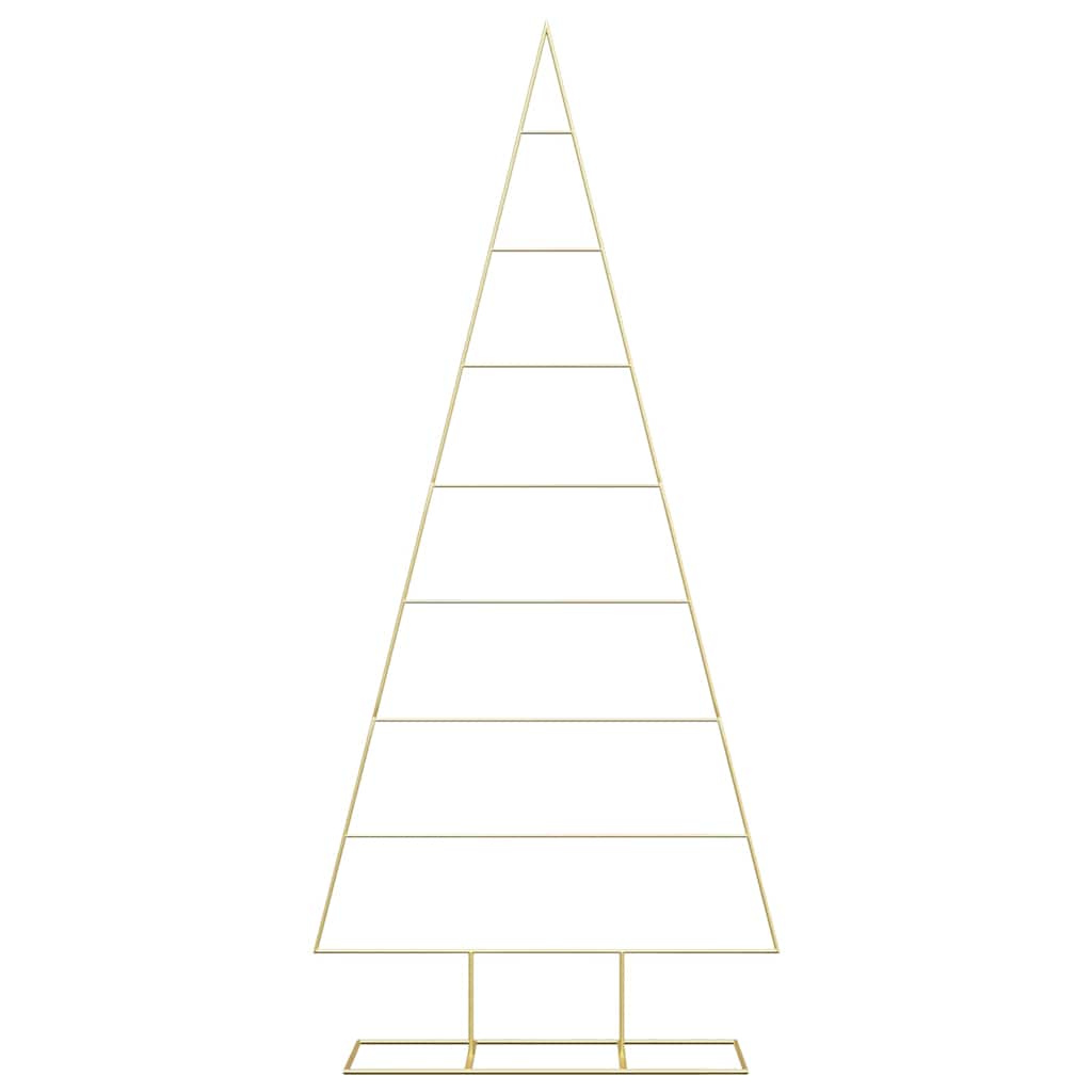 Metal Christmas Tree with Stand Gold 211 cm Powder-coated steel