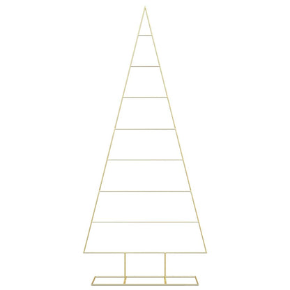 Metal Christmas Tree with Stand Gold 211 cm Powder-coated steel