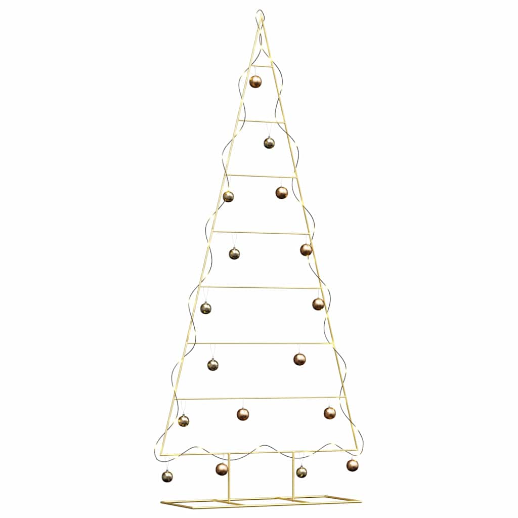 Metal Christmas Tree with Stand Gold 211 cm Powder-coated steel