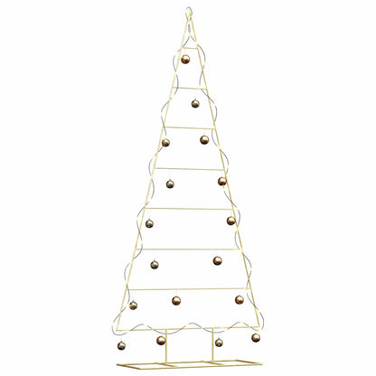 Metal Christmas Tree with Stand Gold 211 cm Powder-coated steel
