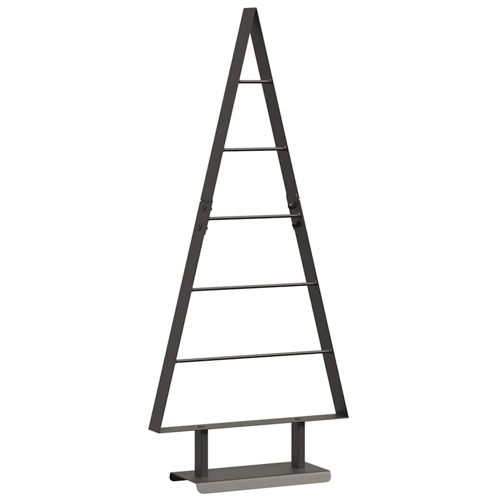 Metal Christmas Tree with Stand Black 90 cm Steel