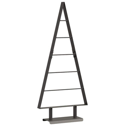 Metal Christmas Tree with Stand Black 90 cm Steel
