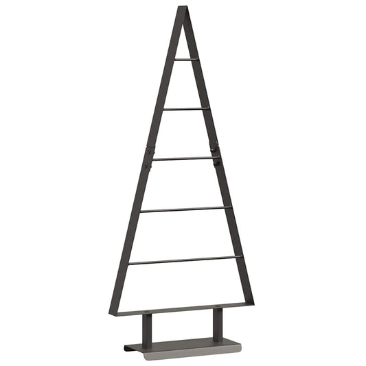 Metal Christmas Tree with Stand Black 90 cm Steel