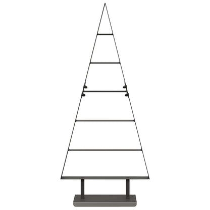 Metal Christmas Tree with Stand Black 90 cm Steel