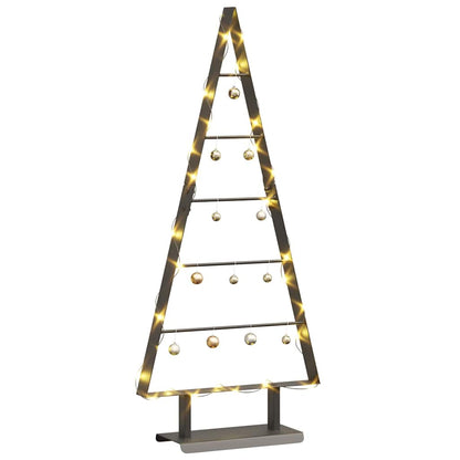 Metal Christmas Tree with Stand Black 90 cm Steel
