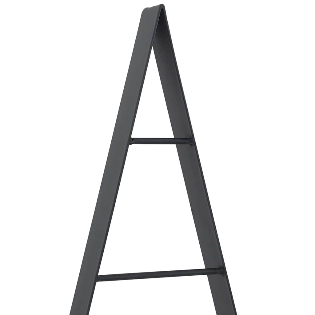 Metal Christmas Tree with Stand Black 125.5 cm Steel