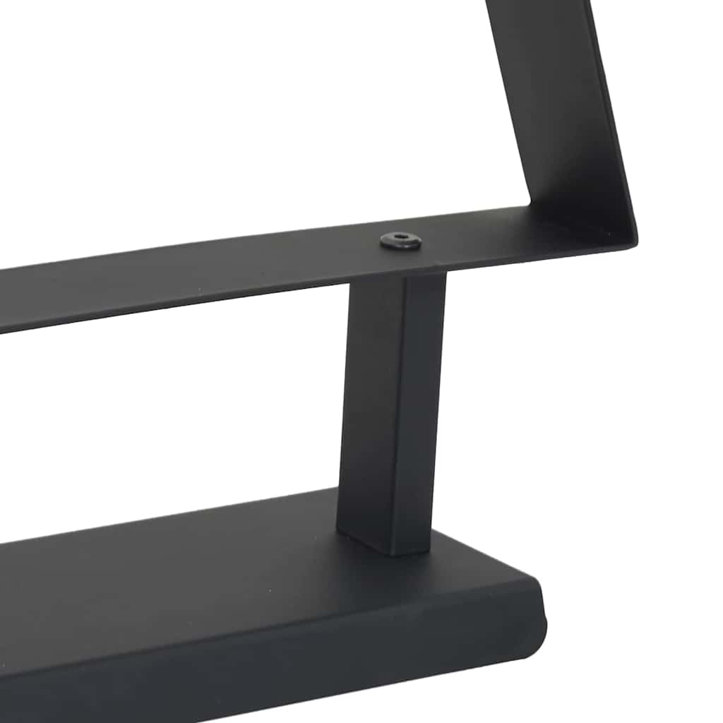 Metal Christmas Tree with Stand Black 125.5 cm Steel