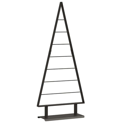 Metal Christmas Tree with Stand Black 125.5 cm Steel