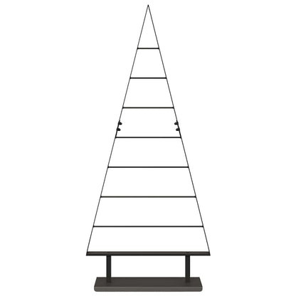 Metal Christmas Tree with Stand Black 125.5 cm Steel
