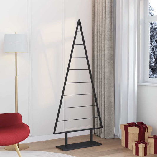 Metal Christmas Tree Black 180 cm Steel