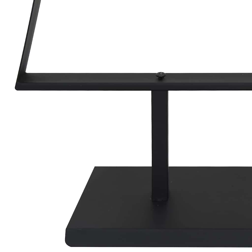 Metal Christmas Tree with Stand Black 210 cm Steel