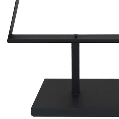 Metal Christmas Tree with Stand Black 210 cm Steel