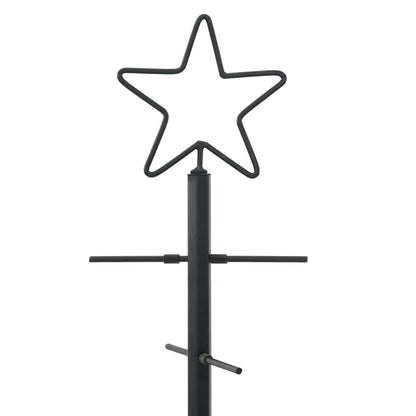 Metal Christmas Tree with Stand Black 89 cm Powder-coated steel