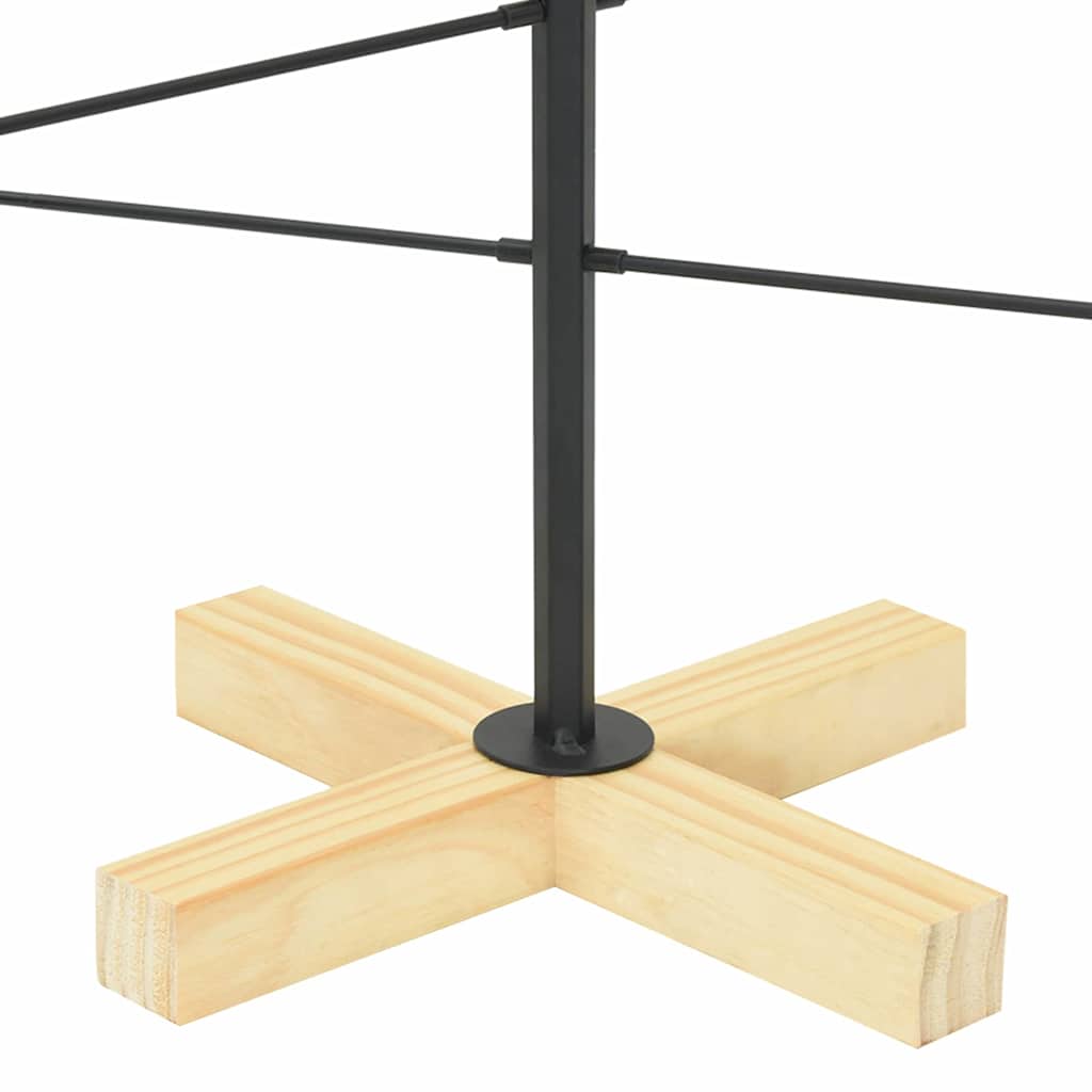 Metal Christmas Tree with Stand Black 89 cm Powder-coated steel