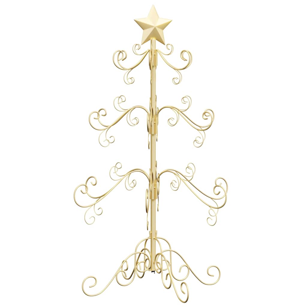 Metal Christmas Tree Gold 90 cm Powder-coated Steel