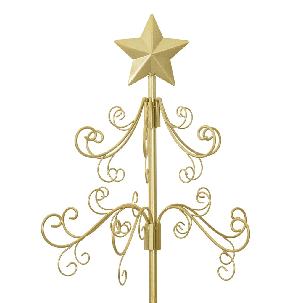 Metal Christmas Tree with Stand Gold 150 cm Powder-coated Steel