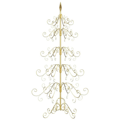 Metal Christmas Tree with Stand Gold 150 cm Powder-coated Steel