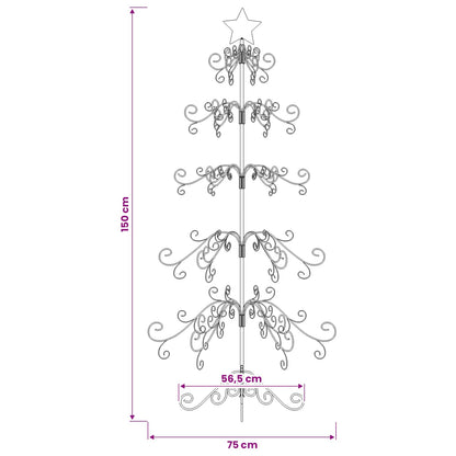 Metal Christmas Tree Gold 150 cm Powder-coated Steel