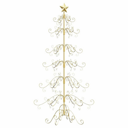 Metal Christmas Tree with Stand Gold 180 cm Powder-coated Steel