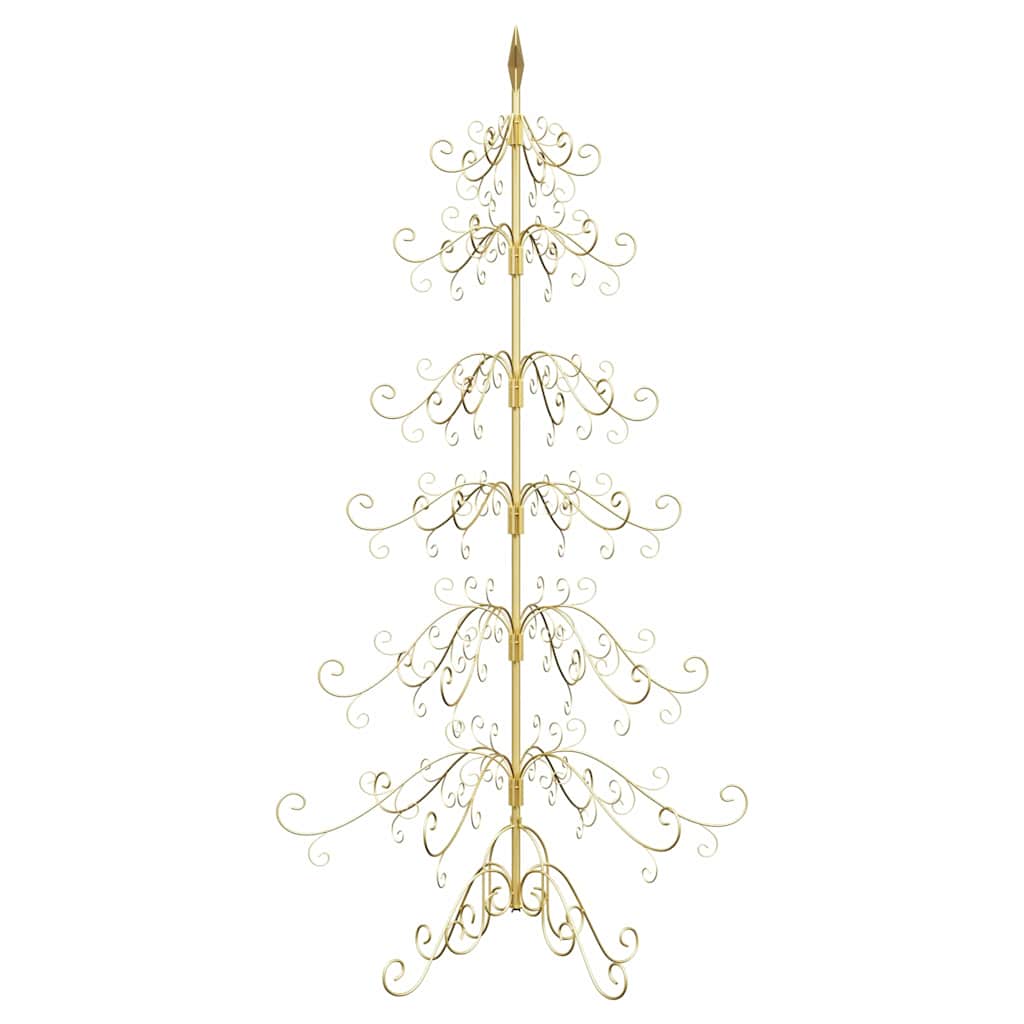 Metal Christmas Tree with Stand Gold 180 cm Powder-coated Steel