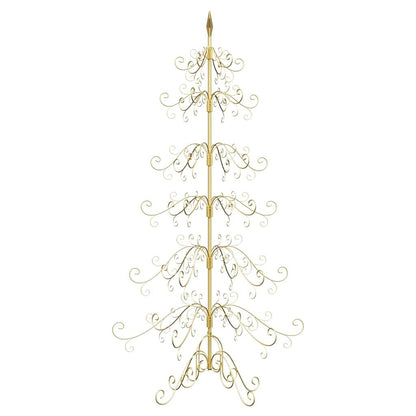 Metal Christmas Tree with Stand Gold 180 cm Powder-coated Steel
